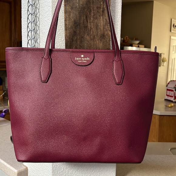 Kate Spade Lori Blackberry Large Textured Tote - Picture 6 of 9